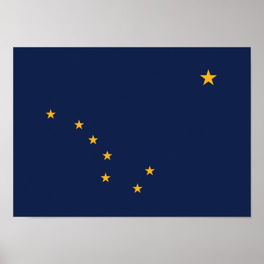 vlag van de staat Alaska Poster (Voorkant)