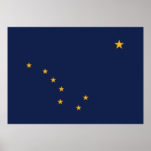 vlag van de staat Alaska Poster (Voorkant)