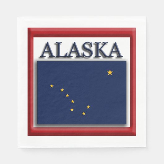 vlag van de staat Alaska Servet (Voorkant)