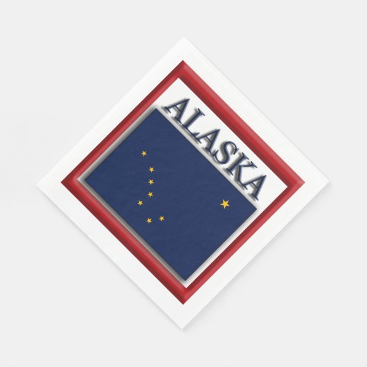 vlag van de staat Alaska Servet (Hoek)