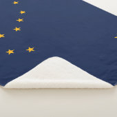 vlag van de staat Alaska Sherpa Deken (3/4)
