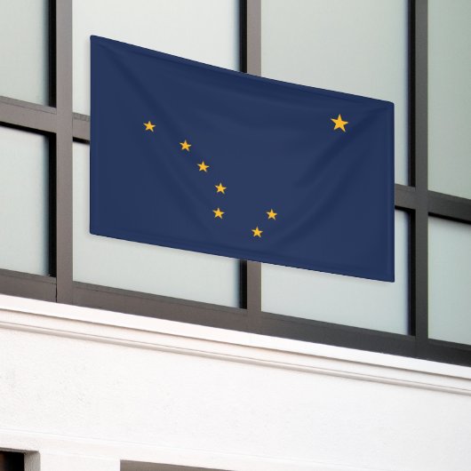 vlag van de staat Alaska Spandoek (Buitenkant Gebouw)