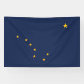 vlag van de staat Alaska Spandoek (Horizontaal)