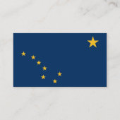 vlag van de staat Alaska Visitekaartje (Achterkant)