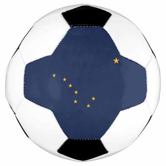 vlag van de staat Alaska Voetbal (Voorkant)