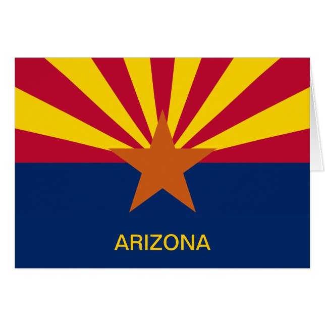 Vlag van de staat Arizona (Voorkant Horizontaal)