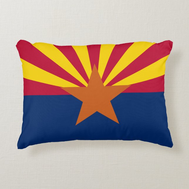Vlag van de staat Arizona Accent Kussen (Voorkant)