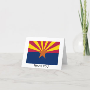 Vlag van de staat Arizona Bedankkaart