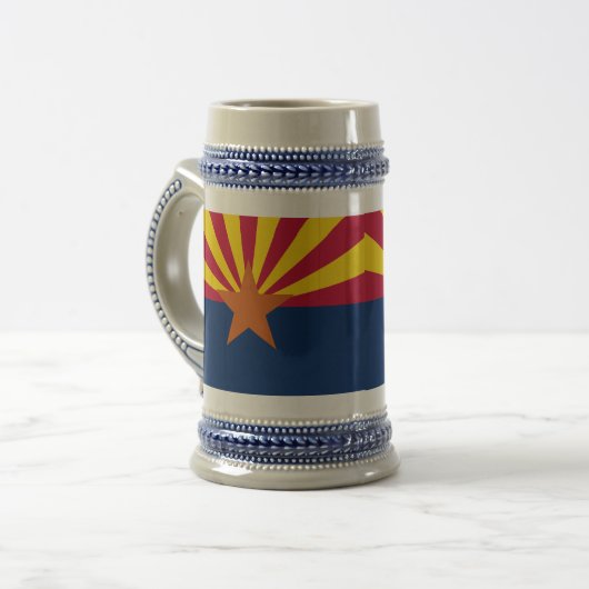 Vlag van de staat Arizona Bierpul (Voorkant links)