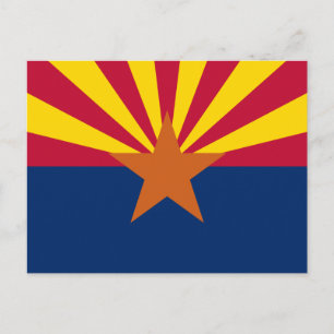 Vlag van de staat Arizona Briefkaart