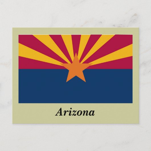 Vlag van de staat Arizona Briefkaart (Voorkant)
