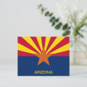 Vlag van de staat Arizona Briefkaart (Staand voorkant)