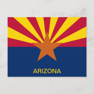 Vlag van de staat Arizona Briefkaart