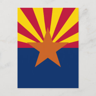 Vlag van de staat Arizona Briefkaart