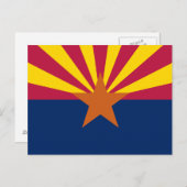 Vlag van de staat Arizona Briefkaart (Voorkant / Achterkant)