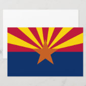 Vlag van de staat Arizona Briefpapier (Voorkant / Achterkant)