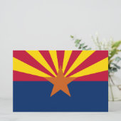 Vlag van de staat Arizona Briefpapier (Staand voorkant)