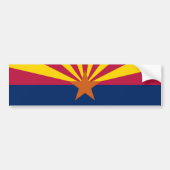Vlag van de staat Arizona Bumpersticker (Voorkant)