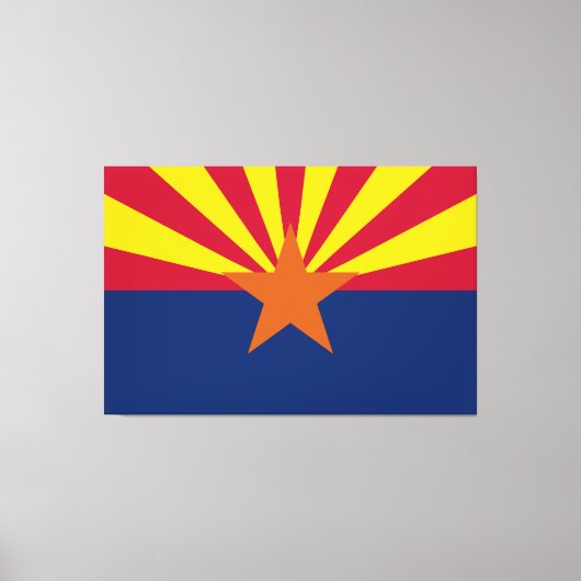 Vlag van de staat Arizona Canvas Afdruk (Voorkant)