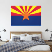 Vlag van de staat Arizona Canvas Afdruk (Insitu (Slaapkamer))