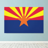 Vlag van de staat Arizona Canvas Afdruk (Insitu (Houten vloer))