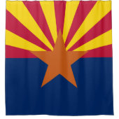 Vlag van de staat Arizona Douchegordijn (Voorkant)