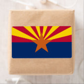 Vlag van de staat Arizona Etiket (Insitu)