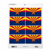 Vlag van de staat Arizona Etiket (Full Sheet)