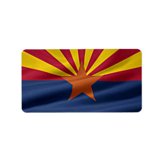 Vlag van de staat Arizona Etiket