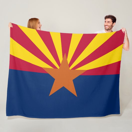 Vlag van de staat Arizona Fleece Deken (In situ)