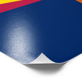 Vlag van de staat Arizona Foto Afdruk (Hoek)