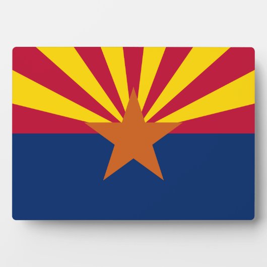 Vlag van de staat Arizona Fotoplaat (voorkant)