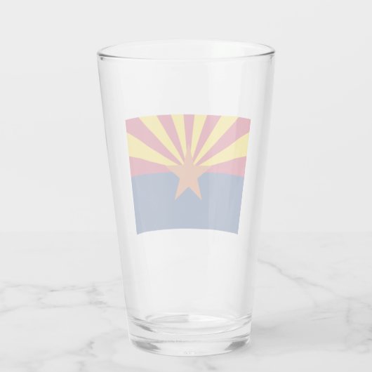 Vlag van de staat Arizona Glas (Achterkant)
