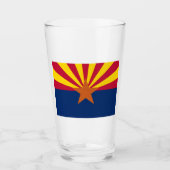 Vlag van de staat Arizona Glas (Voorkant)