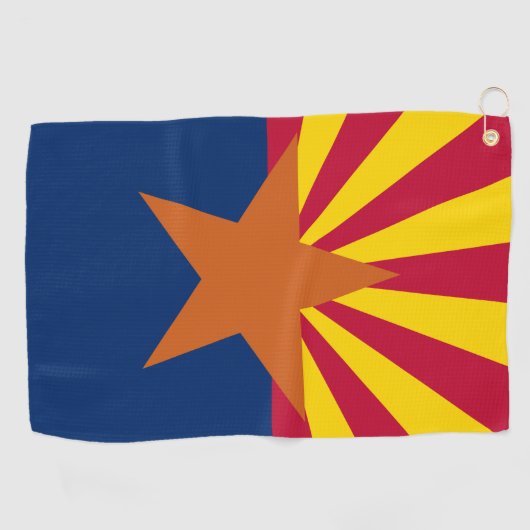 Vlag van de staat Arizona Golfhanddoek (Horizontaal)