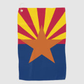 Vlag van de staat Arizona Golfhanddoek (Voorkant)