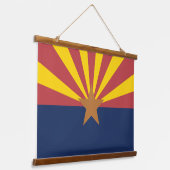 Vlag van de staat Arizona Hangend Wandkleed (Gebogen)