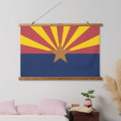 Vlag van de staat Arizona Hangend Wandkleed (Slaapkamer)