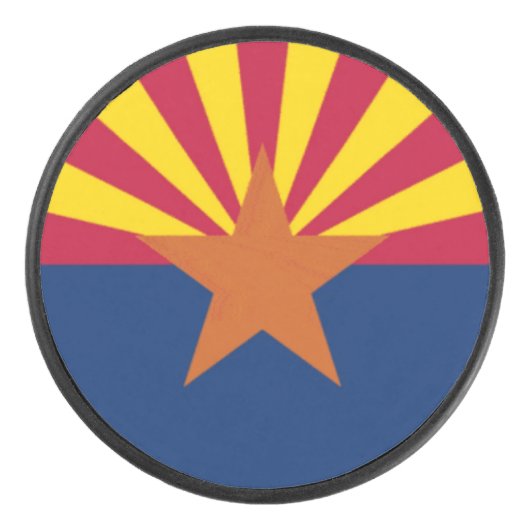 Vlag van de staat Arizona Hockey Puck (Voorkant)