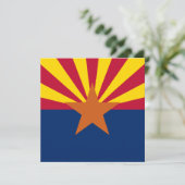 Vlag van de staat Arizona Kaart (Staand voorkant)