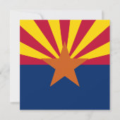 Vlag van de staat Arizona Kaart (Voorkant)