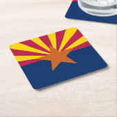 Vlag van de staat Arizona Kartonnen Onderzetters (Schuin)