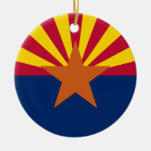 Vlag van de staat Arizona Keramisch Ornament (Voorkant)