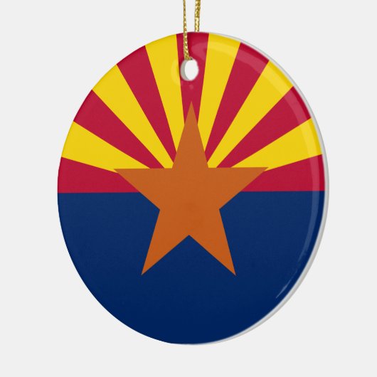Vlag van de staat Arizona Keramisch Ornament (Links)
