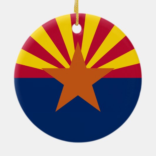 Vlag van de staat Arizona Keramisch Ornament (Achterkant)