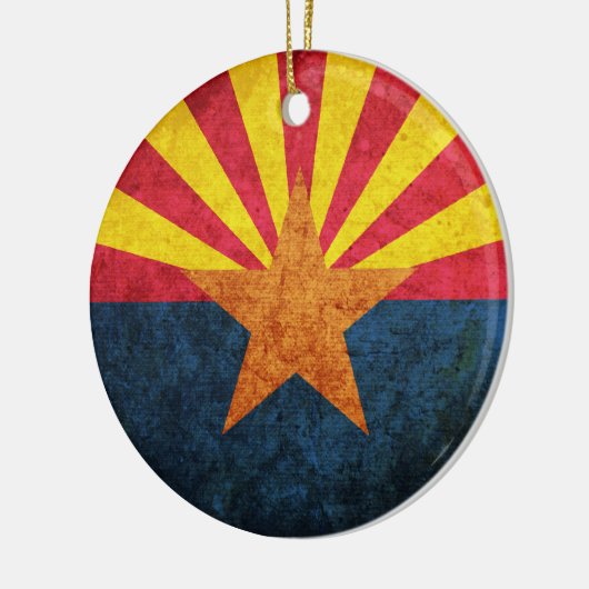 Vlag van de staat Arizona Keramisch Ornament (Links)