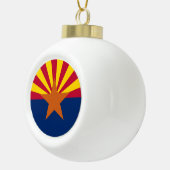 Vlag van de staat Arizona Keramische Bal Ornament (Rechts)
