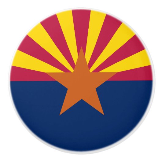 Vlag van de staat Arizona Keramische Knop (Voorkant)