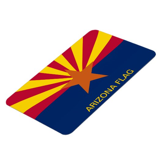 Vlag van de staat Arizona Magneet (Linkerzijde)