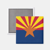 Vlag van de staat Arizona Magneet (Voorkant / Achterkant)